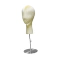 thumbnail image 3 of Soporte de exhibición para sombrero, modelo de cabeza de maniquí, accesorio para presentación de joyería multifuncional estable, diadema para gafas, Amarillo, 3 of 8