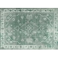 thumbnail image 1 of Ahgly Company Indoor Rectangle Contemporary Grayish Turquoise Green Abstract Area Rugs, 2' x 3', 1 of 6