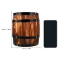 thumbnail image 2 of TAILTOSS Decoration Barrel Wooden Barrel Decor 1Set Dark Brown Vintage Style For Yard Adults, 2 of 6