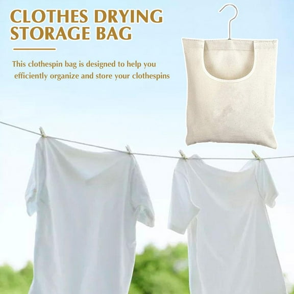 Clothespin Storage Bag Hanging For Holding Clothes C5V1