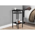 thumbnail image 5 of Side/End Table with Black Laminate & Metal, 2-Tier and Square Top, Storage Shelves for Any Room, 5 of 6