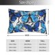 thumbnail image 2 of Balery Blue and White Butterflies Funda de Cojín Estampada, Regalos para Mujeres, Regalos de Amor para Ella, Regalos para Novia o Esposa, Funda de Almohada-16"x24", 2 of 6