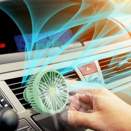 

Ozmmyan Vehicle Multifunction Fan With RGB Atmosphere Light Fan Car 360° Freshening Fan USB Car Home Office General Purpose Three-speed Wind Speed Adjustment Great Gifts Finder