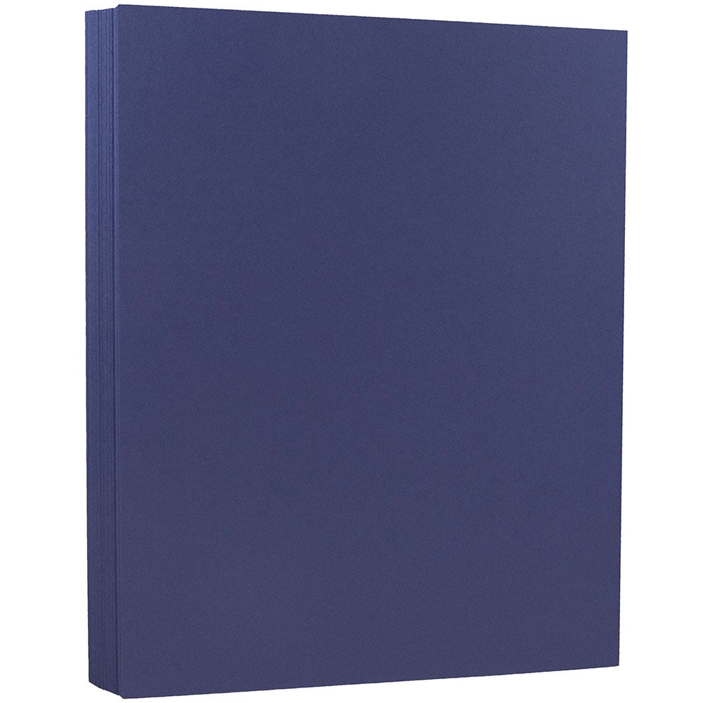 JAM Cardstock, 8.5x11, 80lb Presidential Blue, 50/Pack