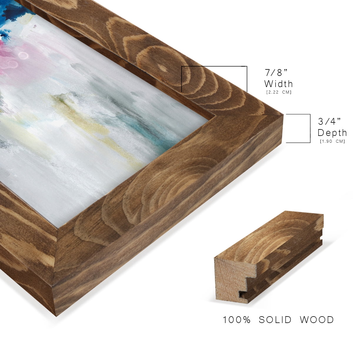 Rising I - Framed Print w/glass - Walnut