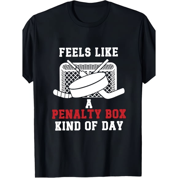 T-shirt 1 Pce Gardien de Hockey sur Glace pour Hommes « Feeling Like a Penalty Killer Day » Slogan