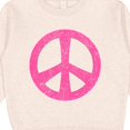 thumbnail image 3 of Inktastic Peace Sign Pink Retro Toddler Sweatshirt, 3 of 4