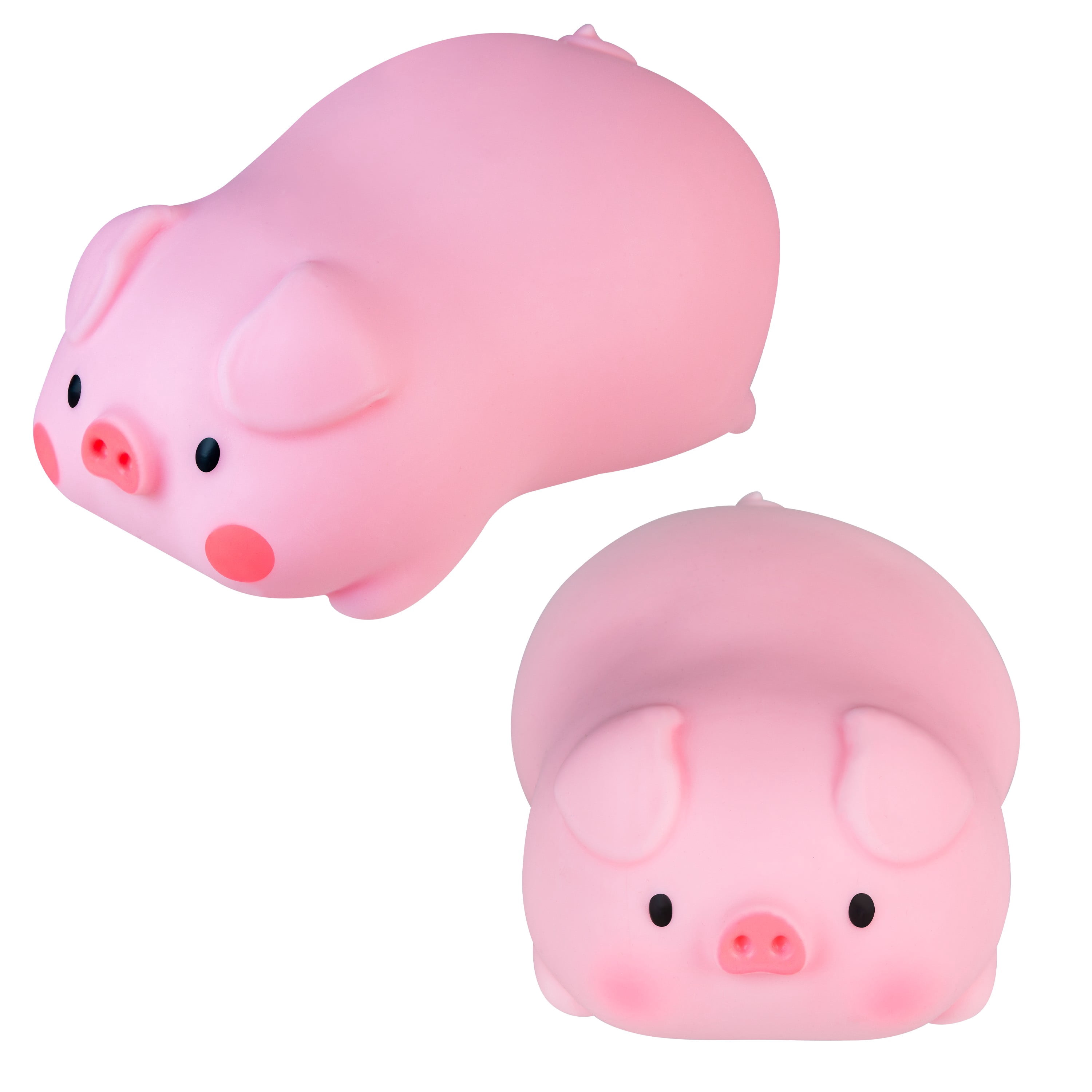 ORB Easy Sqweezy Snugglies Jumbo Squishy Pig - Stretch, Squeeze, Snuggle This Big, Fun, Slow Rising and Extra Soft Toy Pet Pig for Stress Relief - Stretchy and Squishy Fidget Toy for Kids and Adults