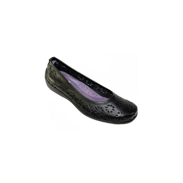 FLATS BALERINA JULIO DE MUCHA MUJER DAMA NEGRO PIEL 903
