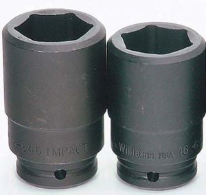 Williams 35528 1//2 Drive 7//8 Standard Impact 12-Point Socket