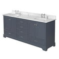 thumbnail image 6 of Harper 72" Double Bathroom Vanity with Marine Gray Cabinet and Carrara Marble Top, 6 of 6