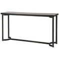 thumbnail image 4 of Uttermost Basuto Modern Iron Metal and Wood Console Table in Light Gray, 4 of 7