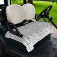 thumbnail image 2 of Golf Cart Seat Covers for 2 Seater,Grey Christmas Microfiber Cart Seat Towel Blanket,Vintage Farmhouse Pine Tree Snowflakes Absorbent Breathable Non Slip Bench Seats Protector for Golf Course 51"x31", 2 of 9