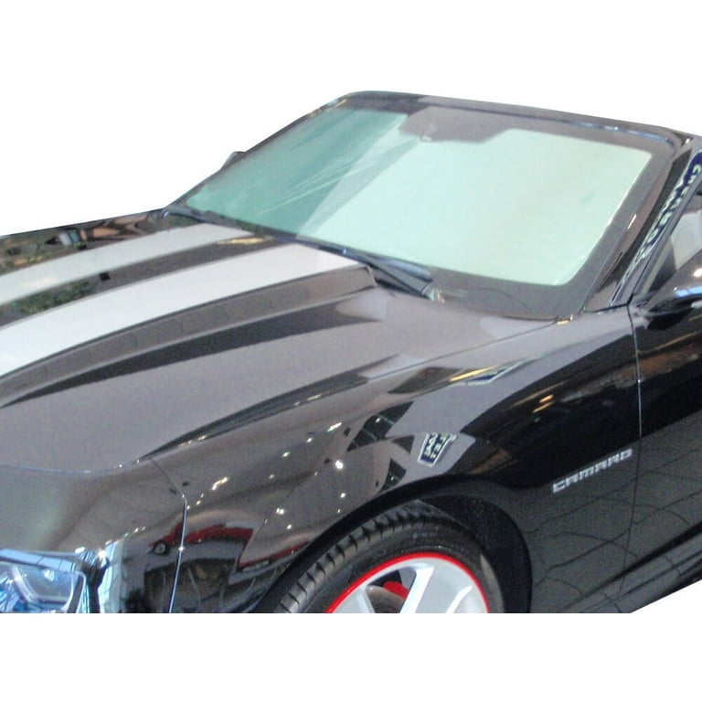 HeatShield The Original Windshield Sun Shade Custom Fit for Chevrolet Camaro Convertible 2010 2011 2012 2013 Silver Series