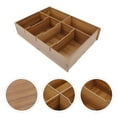 thumbnail image 2 of MasteelfCA Wooden Multi-grid Storage Holder Cash Holding Box Supermarket Change Container, 2 of 9