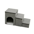 thumbnail image 3 of Collapsible Pet Stairs Pet Storage Step for Couch Loft Bed Multipurpose Portable Grey, 3 of 8