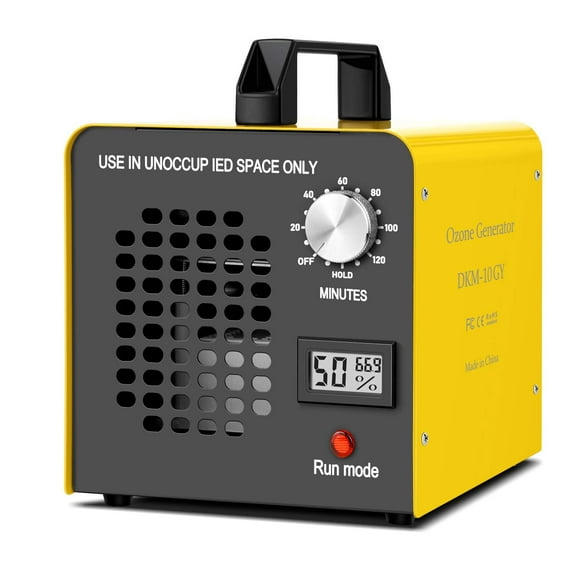 Générateur d'Ozone 10,000 mg/h Haute Capacité Ioniseur Purificateur d'Air Machine à Ozone Élimination des Odeurs pour Maison, Hôtels, sous-Sol, Voiture, bar et Fermes