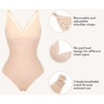 thumbnail image 4 of PEASKJP Firm Control Shapewear for Women Tummy Control and Compression Thong, Beige XXXL, 4 of 4