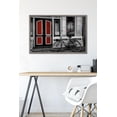 thumbnail image 6 of City Bike in Black and White Color Selected Red Wall Poster, 22.375" x 34" Framed, 6 of 6