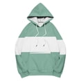 thumbnail image 5 of Women Casual Long Sleeve Hoodies Color Block Crewneck Basic Fall Sweatshirts Loose Fit Tops, 5 of 6