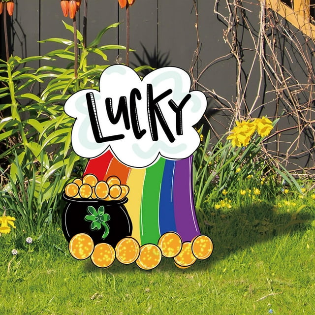 st pattys day yard signs