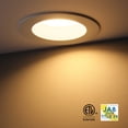 thumbnail image 2 of TORCHSTAR 8-Pack 6 Inch 5CCT LED Recessed Downlight, Baffle Trim, CRI90, 15W=120W, 2700K/3000K/3500K/4000K/5000K, Damp Rated, Dimmable, ETL Listed, 2 of 9