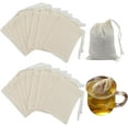 thumbnail image 1 of 30Pcs Spice Bags for Cooking, 3x4 Muslin Cloth Bags Small Reusable Tea Bags for Loose Tea Cheesecloth Spice Cotton Bag with Drawstring for Straining,30Pcs 3*4 in, 1 of 2