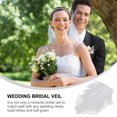 thumbnail image 4 of Shisuyan Voile de Mariée Blanc Lot de 18,9x9,8x4,4 Po, 4 of 8