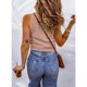 thumbnail image 3 of Camisetas sin mangas para mujer, cuello redondo, color puro, suave, transpirable, moda, sin mangas, camisola para fiesta de verano, 3 of 6