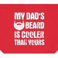 thumbnail image 3 of Inktastic My Dad's Beard is Cooler Than Yours in White Baby Bandana Bib, 3 of 4
