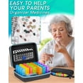 thumbnail image 5 of Monthly Pill Organizer 3 Times a Days, Medicine Organizer Box with Portable Hard Shell and Pill Cutter, 31 Day Pill Box with Monthly and Weekly Sticker, 5 of 8