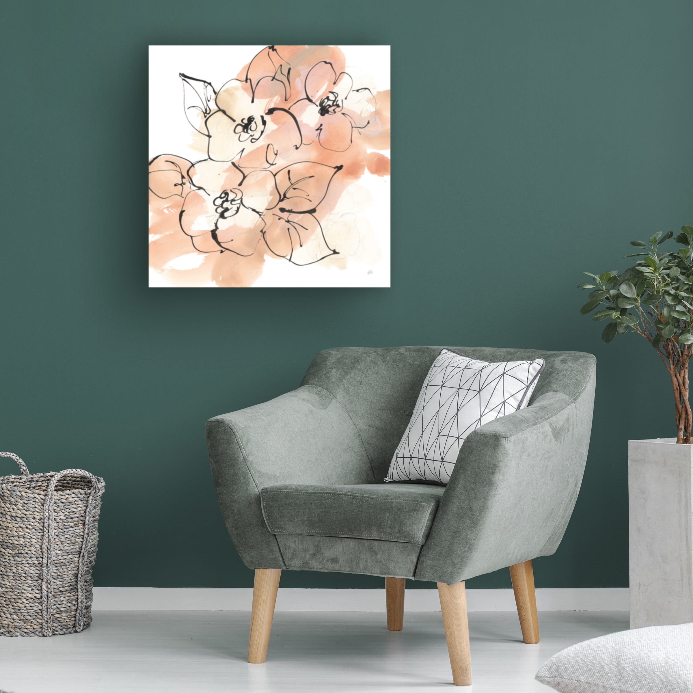 Chris Paschke 'Terracotta Neutrals I' Canvas Art