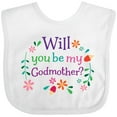 thumbnail image 3 of Inktastic Will You Be My Godmother Proposal Boys or Girls Baby Bib, 3 of 4