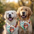thumbnail image 2 of Dog Bandana 2 Pack,Colorful Fairy Princess Pattern Bandanas for Dogs,Cat Bandana,Small/ Large Dog Bandana 2 Size,Dog Bandanas, 2 of 6