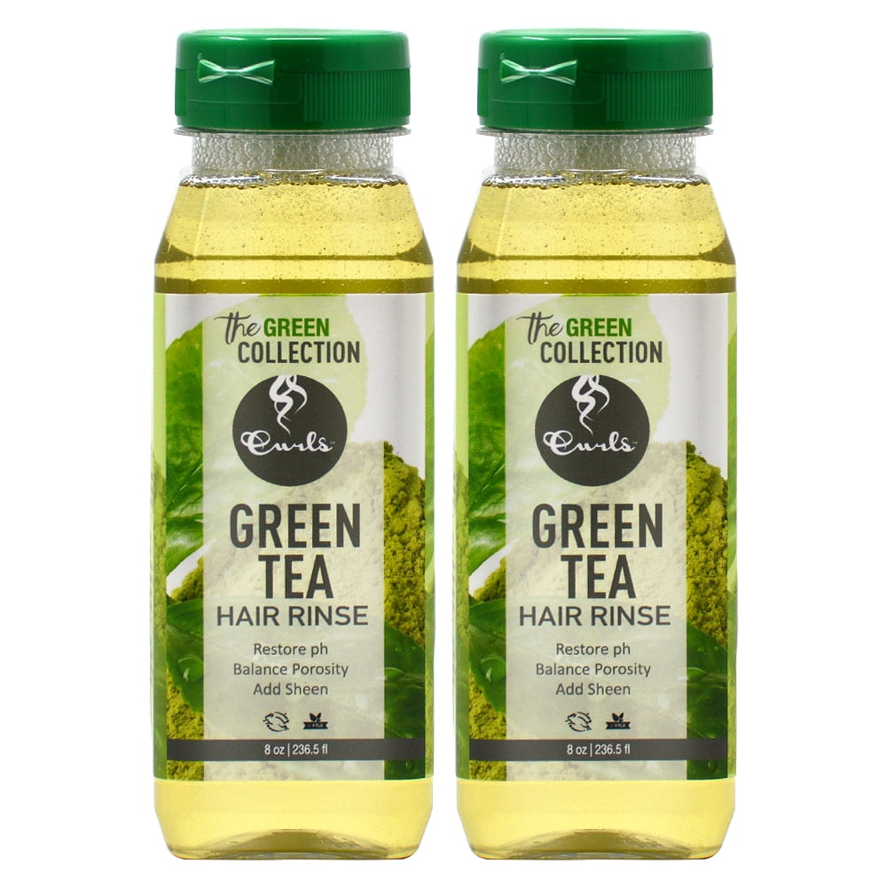 Curls Green Collection Green Tea Hair Rinse 8oz (Pack of 2) Walmart