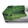 thumbnail image 2 of Europe Soft Flannel Fleece Blanket, Rolling Sunny Hills with Meadow Fields and Trees Southern Moravia, Czech Republic Print, Cozy Plush for Indoor and Outdoor Use, 70" x 90", Emerald, by Ambesonne, 2 of 5