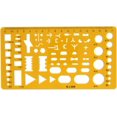 thumbnail image 1 of FYBTO Drafting Templates Geometric Drawing Template Measuring Ruler Yellow Building Formwork Stencils-0621, 1 of 5