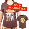 thumbnail image 2 of Thankful Mommy And Me Matching Mother Son Thanksgiving T Shirt (XLr, Brown), 2 of 3