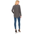 thumbnail image 4 of ZAMONG Women's Long Sleeve French Terry Crew Neck Top, 4 of 4