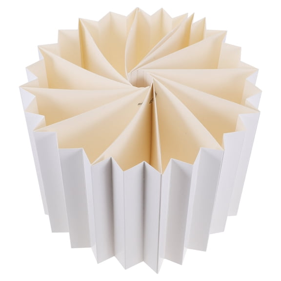 Mobestech Foldable White Paper Pillar Stand for Wedding Cake Display and Party Decoration Pedestal