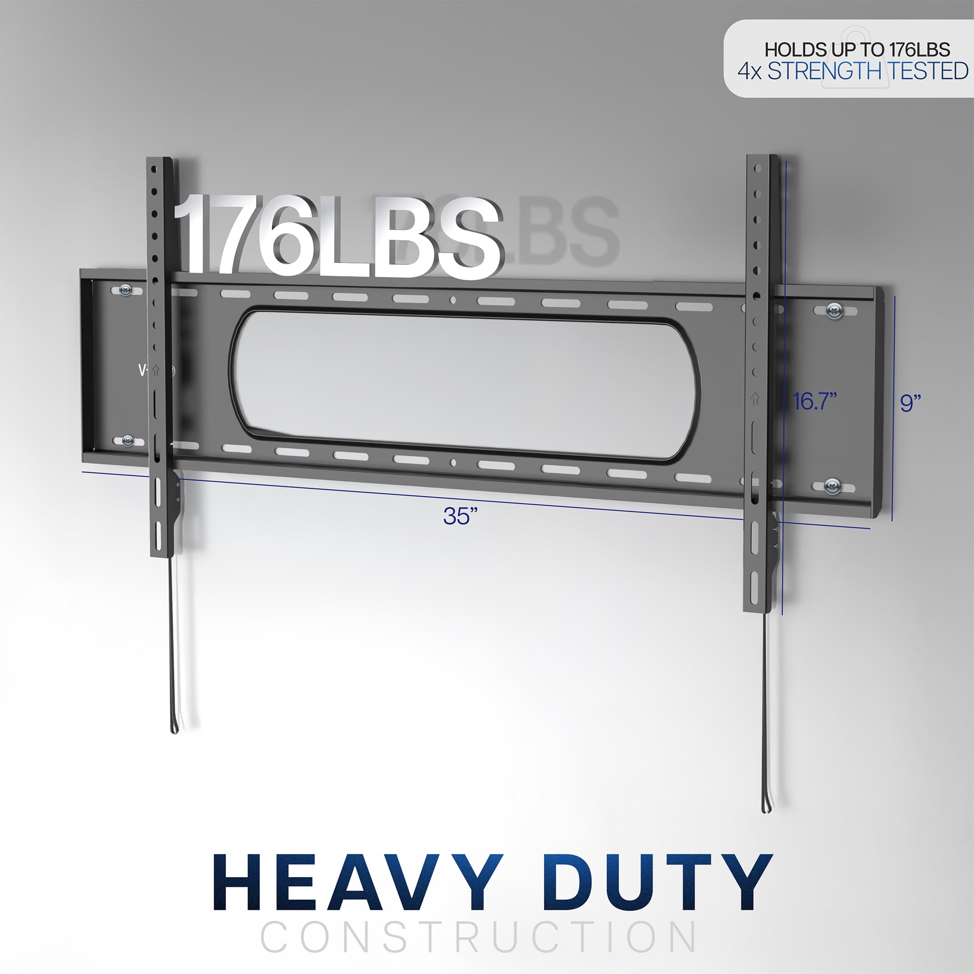Ultra Heavy Duty Tilting TV Wall Mount for 43 to 90 inch Screens