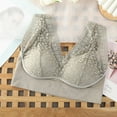 thumbnail image 4 of VKEKIEO Strapless Bras for Women,Women Lady Lace Gathered Bra Plus Size Sports Bra Underwear Yoga Hollow Out Bra Cup, 4 of 9