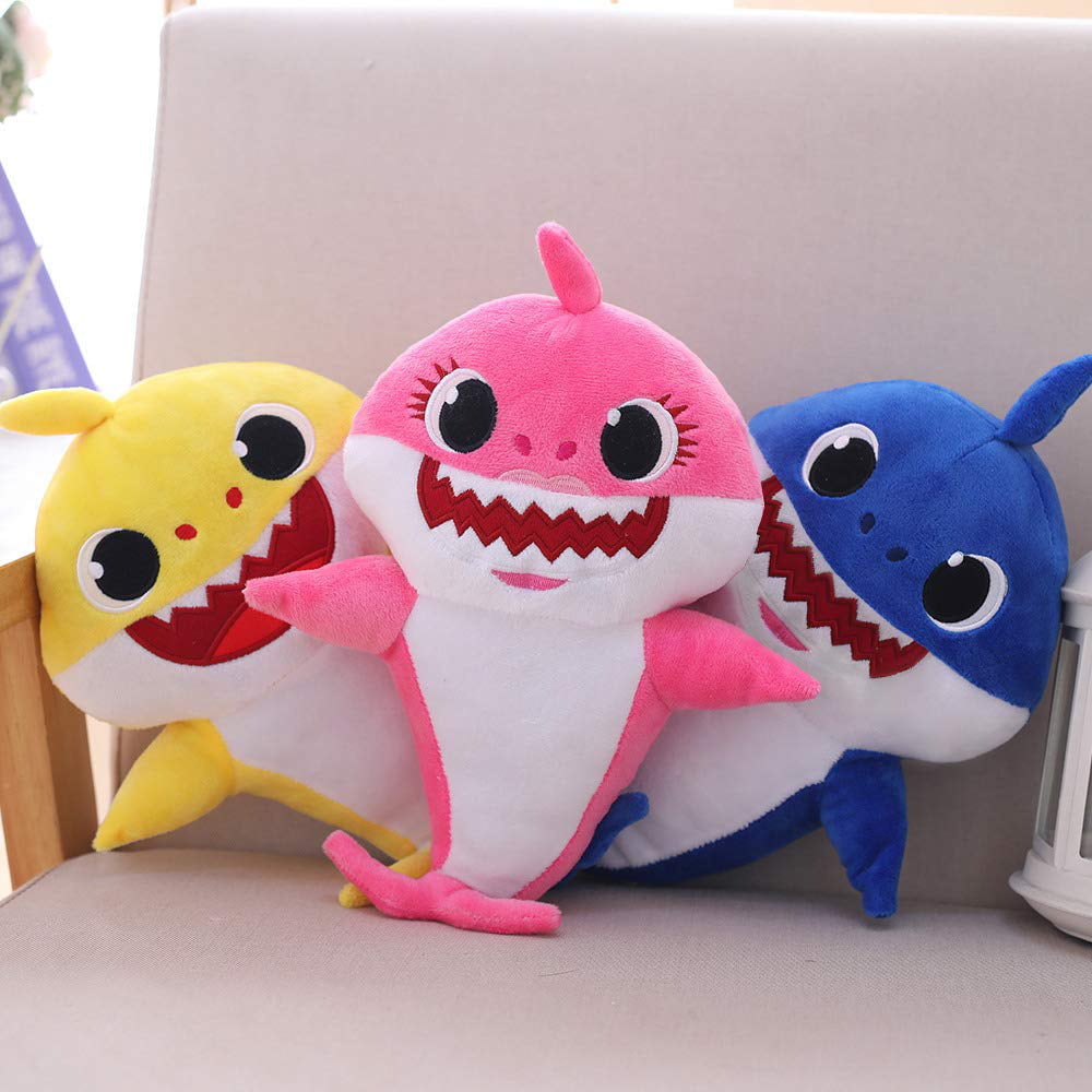 2019 Baby Plush Shark Toys Soft Singing Dolls LED&Music Gift For Kids Girls Boys 