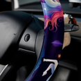 thumbnail image 5 of Starry Unicorn 14.5 Inch Printing PVC Leather Car Wheel Covers Steering Wheel Covers Auto Accessories, 5 of 6