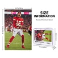 thumbnail image 4 of Rompecabezas de 1000 piezas con imágenes de Patrick-Mahomes para adultos y niños, regalos de Navidad, 4 of 5