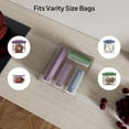 thumbnail image 3 of Aquiver Acrylic Bags Storage Organizer - Baggie Bags Drawer Organizer & Plastic Food Storage Bags Holder - Compatible with Gallon, Quart, Sandwich, Snap, Freezer, Slider Bags (Clear), 3 of 4