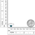 thumbnail image 4 of Gem Stone King 14K White Gold London Blue Topaz Solitaire Engagement Ring for Women (1.33 Cttw, Gemstone November Birthstone, Round 6.5MM, Size 8), 4 of 4