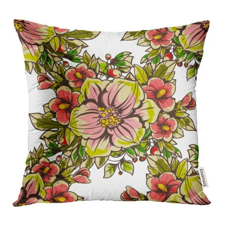 Simple Elegance Bouquet CMFUN Beautiful Abstract Elegance Floral Beauty Blossom Botanical Bouquet Flower Pillowcase Cushion Cases 16x16 inch ()