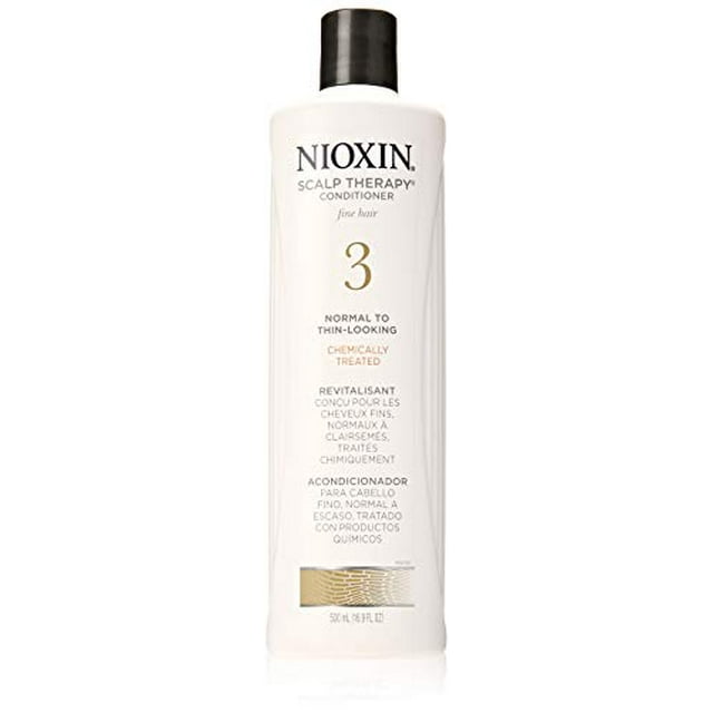 Nioxin Scalp Therapy Conditioner, Hair Care System 3 for Color Treated Hair with Light Thinning, 16.9 oz
