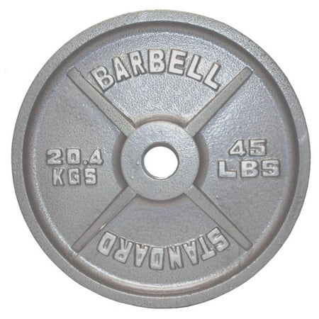 USA Sports Gray Olympic Plate - 45 lbs.